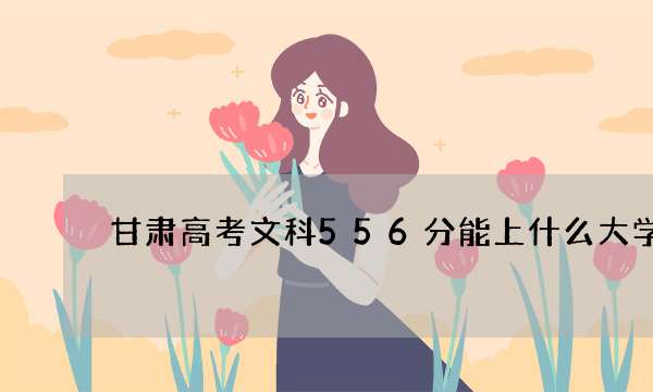 甘肃高考文科556分能上什么大学/